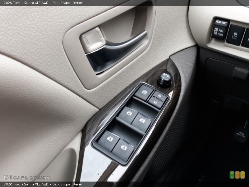 Dark Bisque Interior Controls for the 2020 Toyota Sienna XLE AWD #137345596