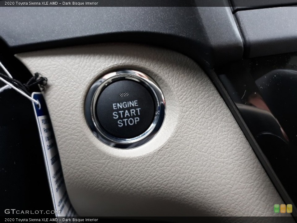 Dark Bisque Interior Controls for the 2020 Toyota Sienna XLE AWD #137345638