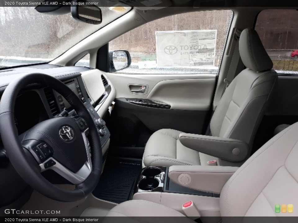 Dark Bisque Interior Front Seat for the 2020 Toyota Sienna XLE AWD #137345911
