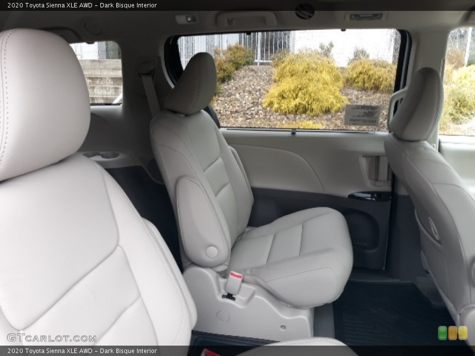 Dark Bisque Interior Rear Seat for the 2020 Toyota Sienna XLE AWD #137346280