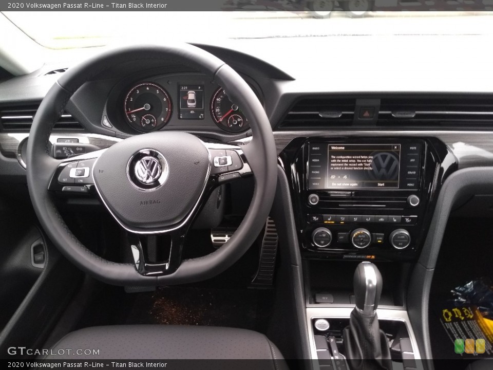 Titan Black Interior Dashboard for the 2020 Volkswagen Passat R-Line #137352055