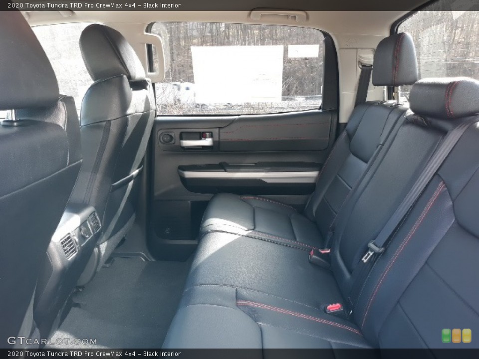 Black Interior Rear Seat for the 2020 Toyota Tundra TRD Pro CrewMax 4x4 #137353699