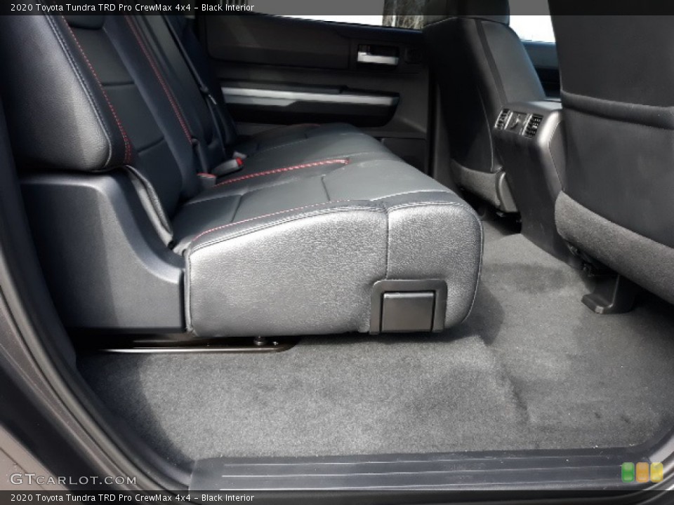 Black Interior Rear Seat for the 2020 Toyota Tundra TRD Pro CrewMax 4x4 #137353861