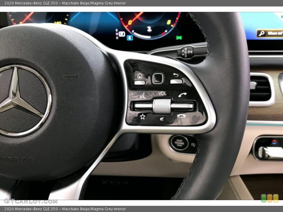 Macchiato Beige/Magma Grey Interior Steering Wheel for the 2020 Mercedes-Benz GLE 350 #137356309