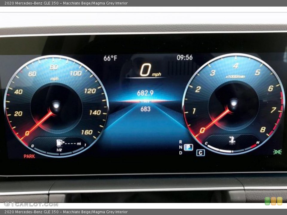 Macchiato Beige/Magma Grey Interior Gauges for the 2020 Mercedes-Benz GLE 350 #137356327