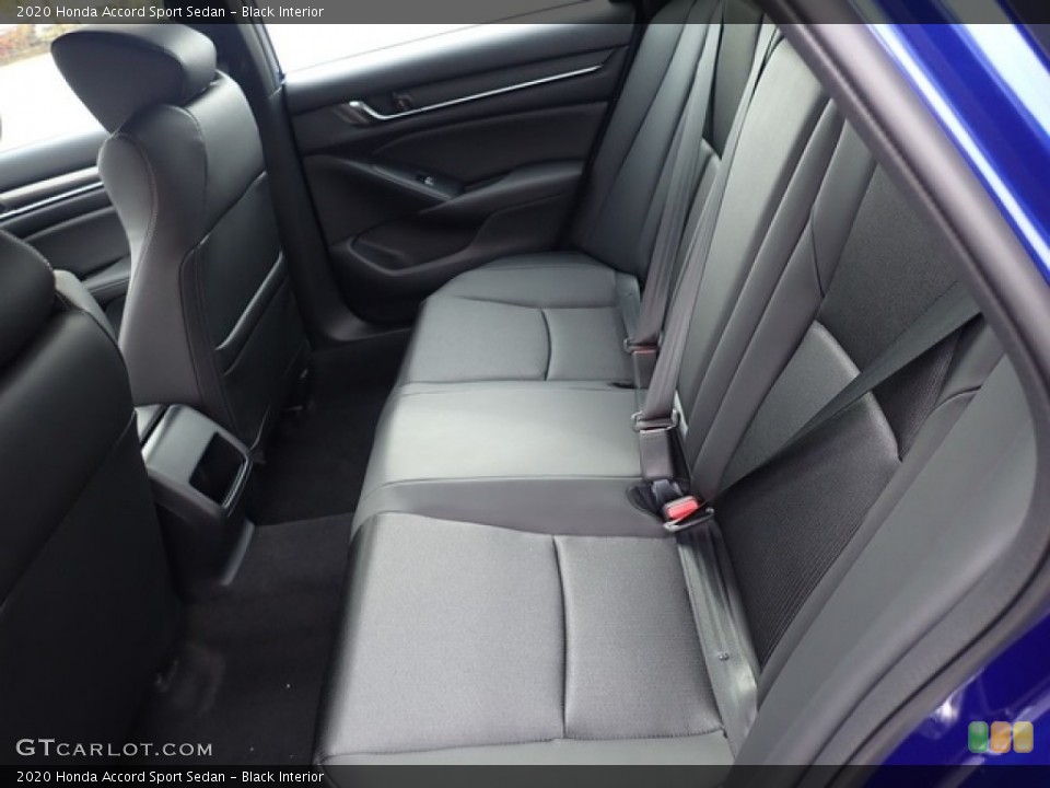 Black Interior Rear Seat for the 2020 Honda Accord Sport Sedan #137356996