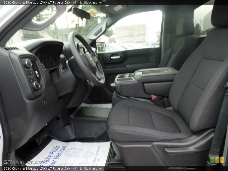 Jet Black Interior Front Seat for the 2020 Chevrolet Silverado 1500 WT Regular Cab 4x4 #137364319