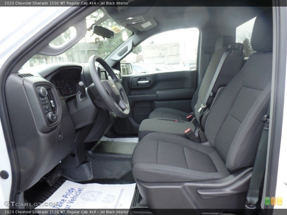 Jet Black Interior Photo for the 2020 Chevrolet Silverado 1500 WT Regular Cab 4x4 #137364328