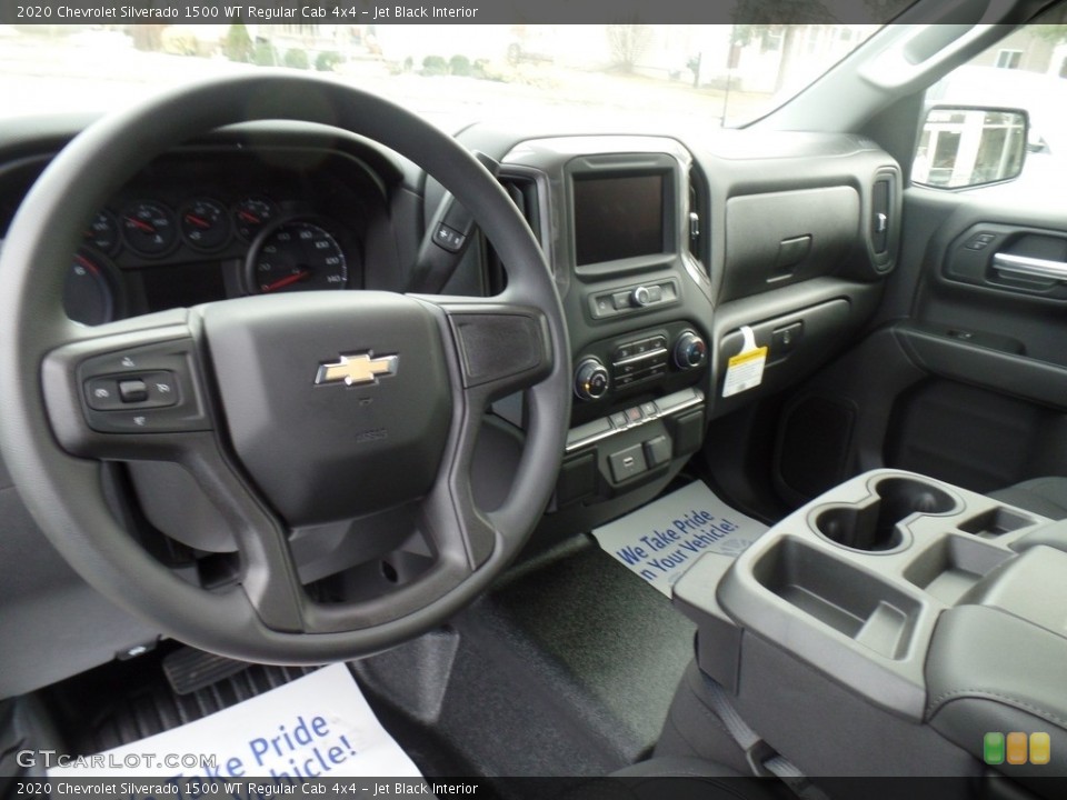 Jet Black Interior Dashboard for the 2020 Chevrolet Silverado 1500 WT Regular Cab 4x4 #137364346
