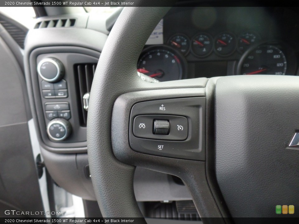 Jet Black Interior Steering Wheel for the 2020 Chevrolet Silverado 1500 WT Regular Cab 4x4 #137364367