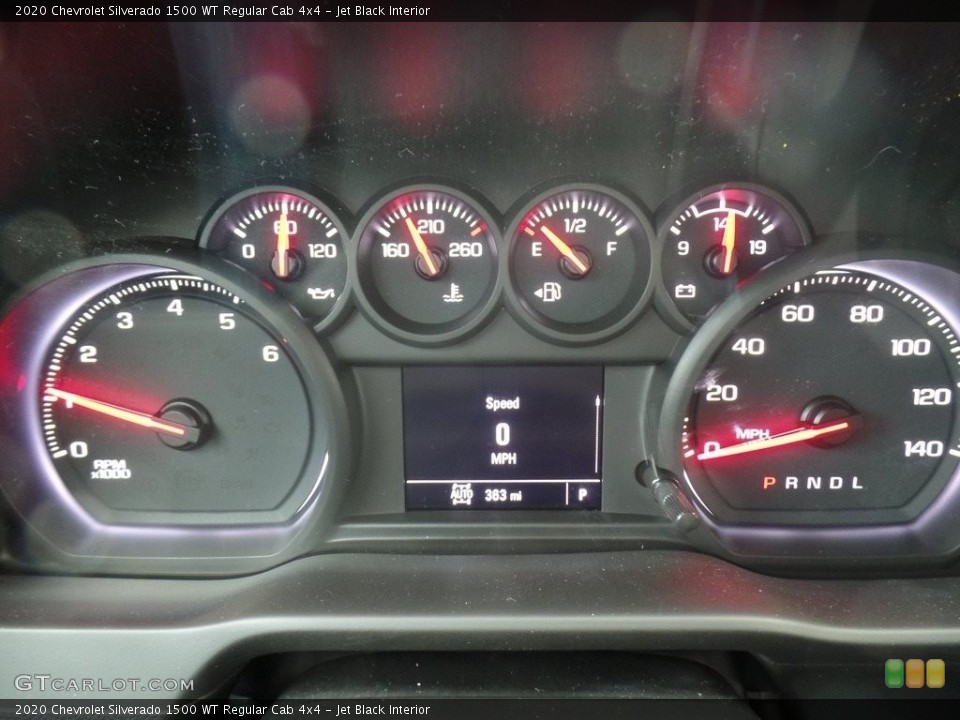 Jet Black Interior Gauges for the 2020 Chevrolet Silverado 1500 WT Regular Cab 4x4 #137364385