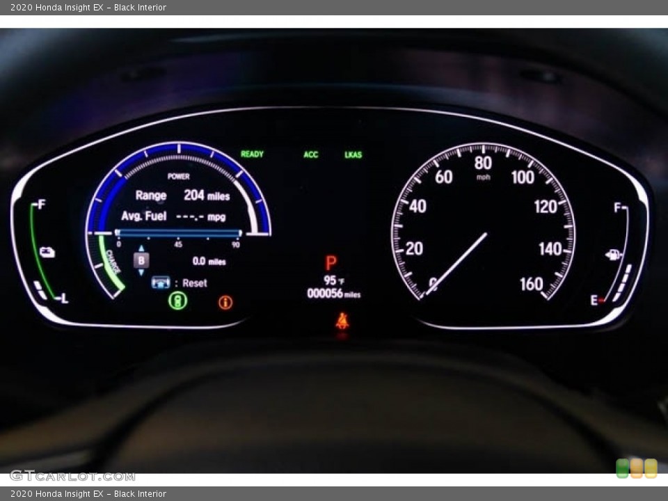 Black Interior Gauges for the 2020 Honda Insight EX #137364736