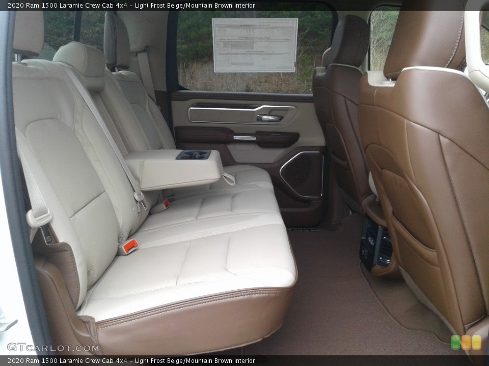 Light Frost Beige/Mountain Brown Interior Rear Seat for the 2020 Ram 1500 Laramie Crew Cab 4x4 #137369176