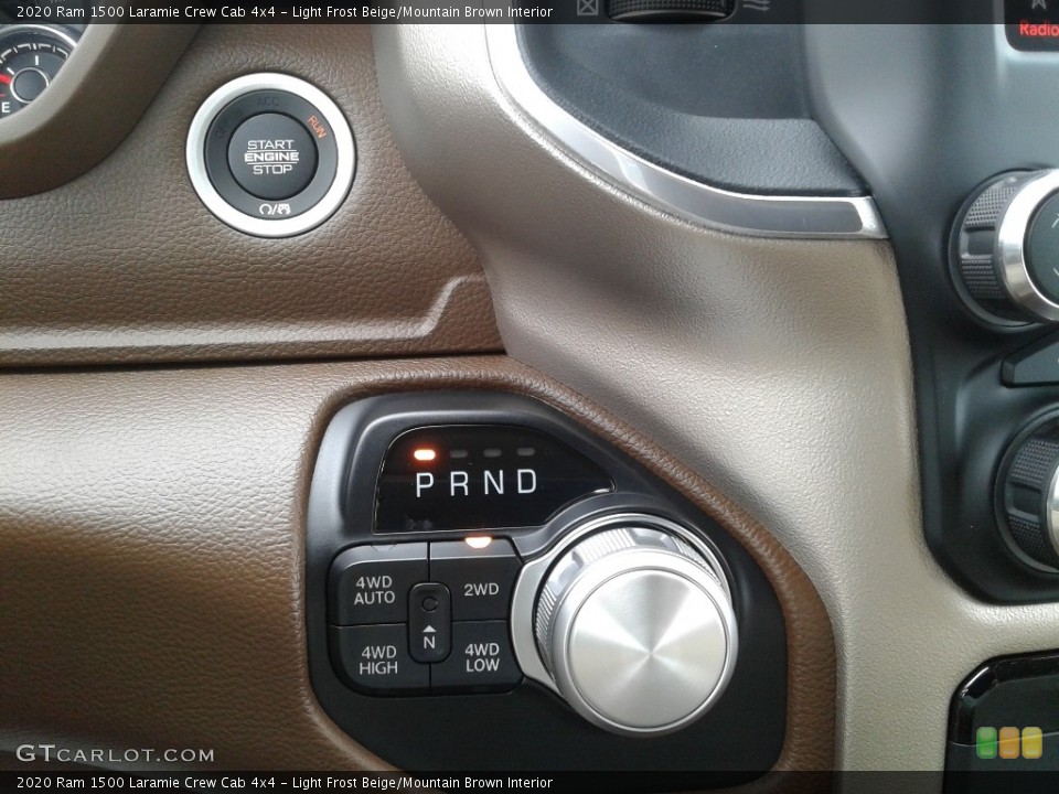 Light Frost Beige/Mountain Brown Interior Transmission for the 2020 Ram 1500 Laramie Crew Cab 4x4 #137369515