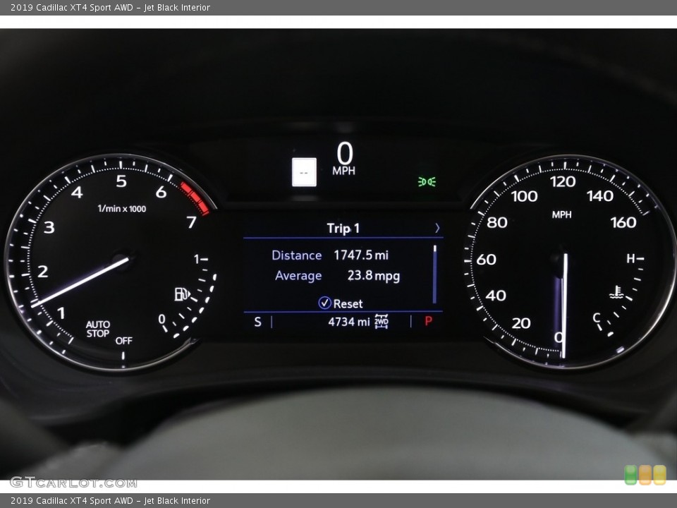 Jet Black Interior Gauges for the 2019 Cadillac XT4 Sport AWD #137370598