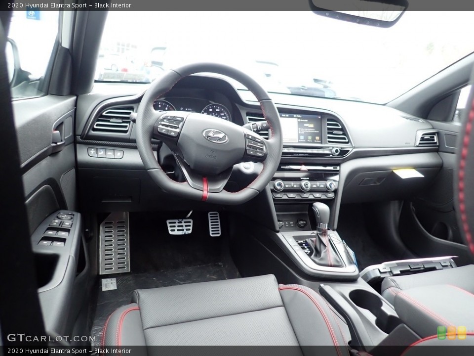 Black Interior Photo for the 2020 Hyundai Elantra Sport #137371525