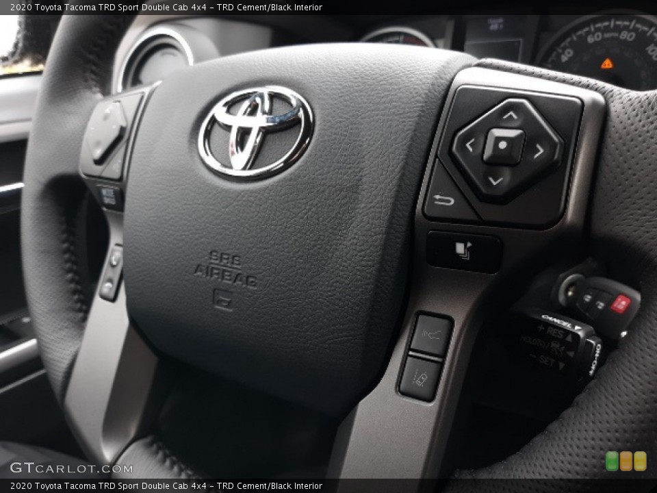 TRD Cement/Black Interior Steering Wheel for the 2020 Toyota Tacoma TRD Sport Double Cab 4x4 #137371876