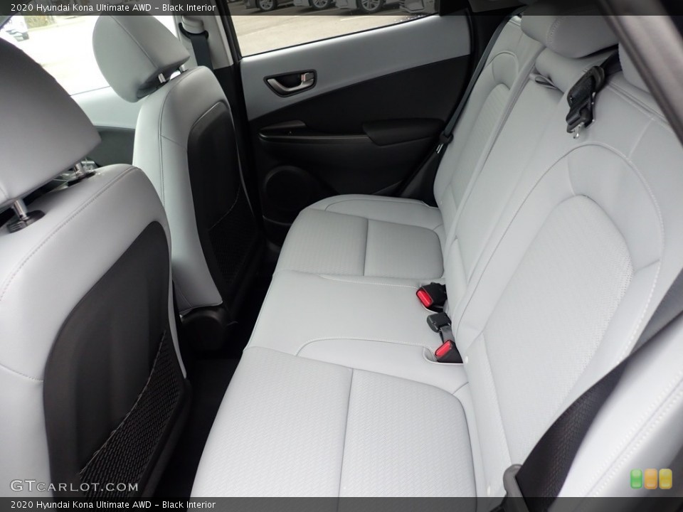 Black Interior Rear Seat for the 2020 Hyundai Kona Ultimate AWD #137371885