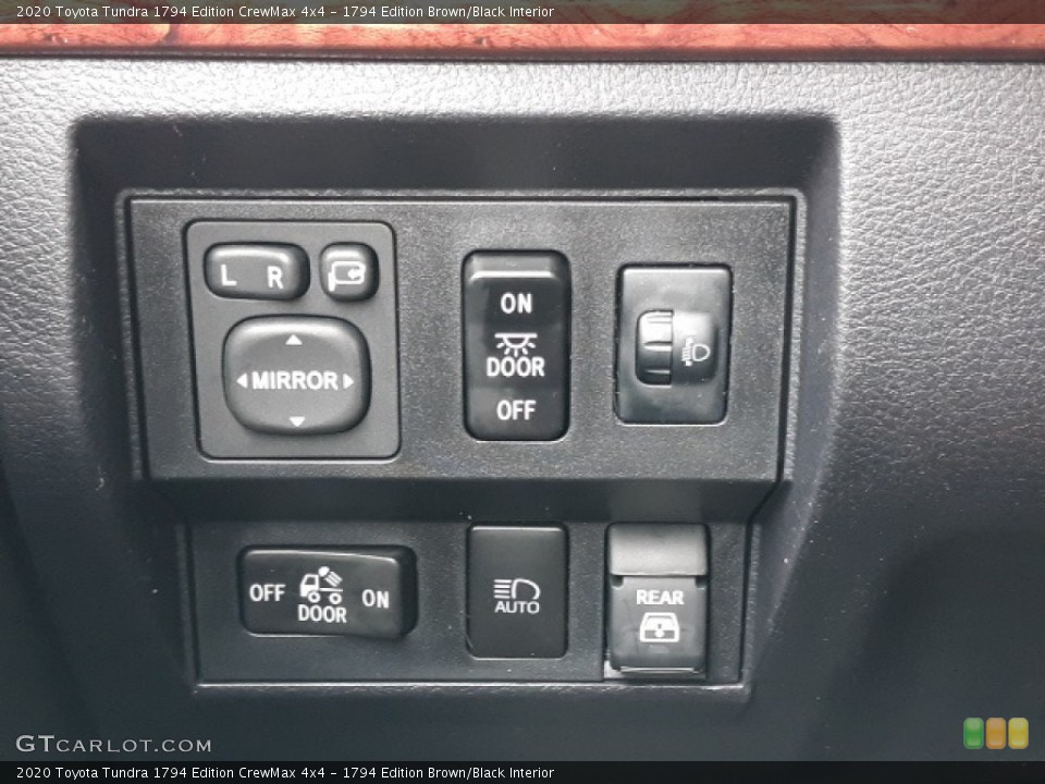 1794 Edition Brown/Black Interior Controls for the 2020 Toyota Tundra 1794 Edition CrewMax 4x4 #137373055