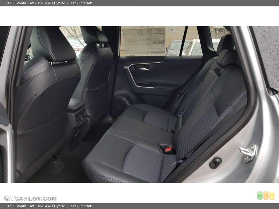 Black Interior Rear Seat for the 2020 Toyota RAV4 XSE AWD Hybrid #137378989