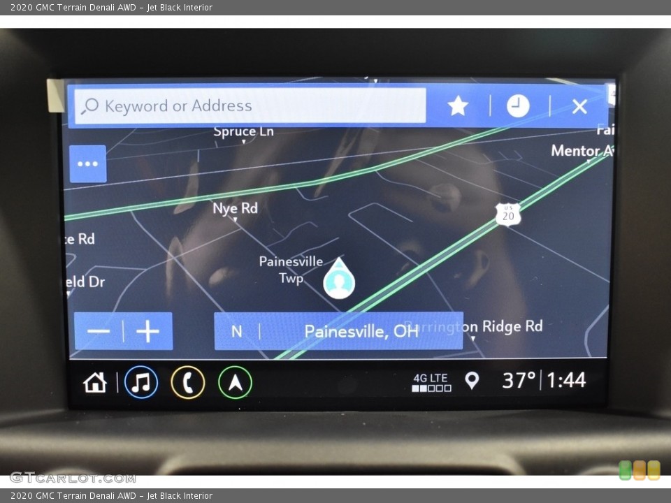 Jet Black Interior Navigation for the 2020 GMC Terrain Denali AWD #137381539