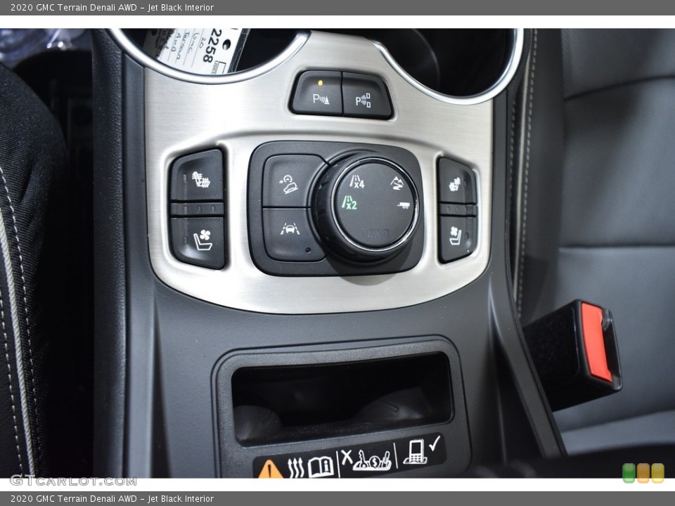Jet Black Interior Controls for the 2020 GMC Terrain Denali AWD #137381563