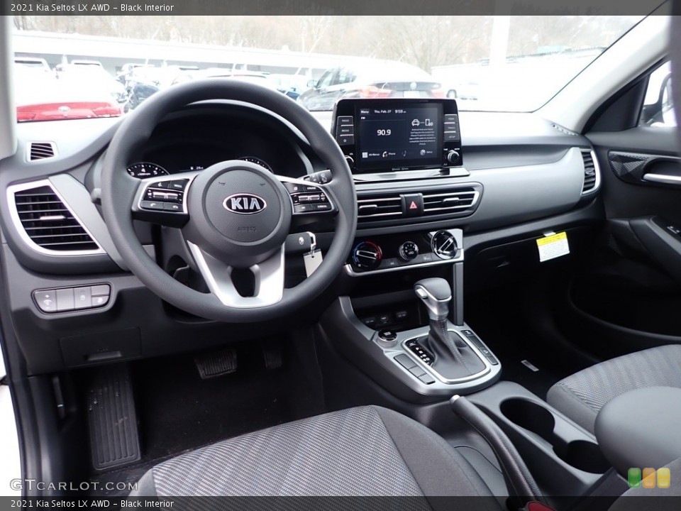 Black Interior Front Seat for the 2021 Kia Seltos LX AWD #137383822