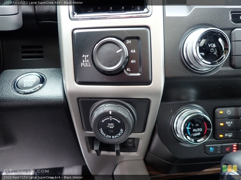 Black Interior Controls for the 2020 Ford F150 Lariat SuperCrew 4x4 #137385397