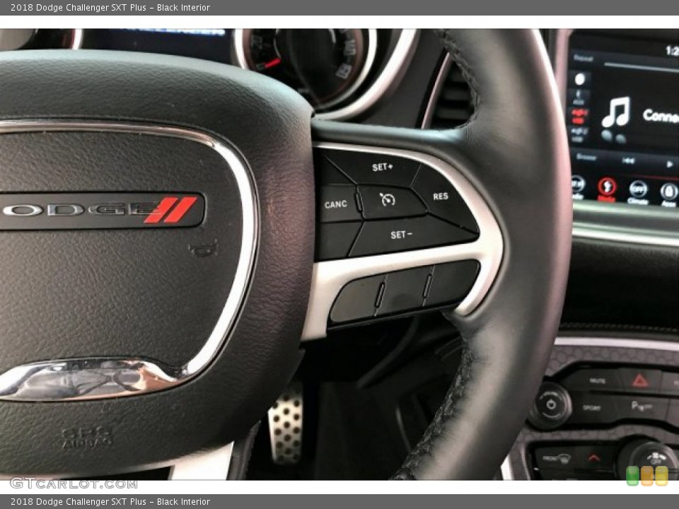 Black Interior Steering Wheel for the 2018 Dodge Challenger SXT Plus #137386288