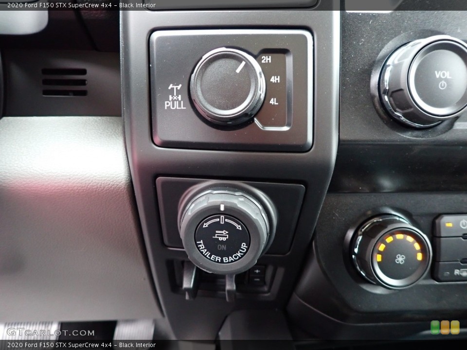 Black Interior Controls for the 2020 Ford F150 STX SuperCrew 4x4 #137386974