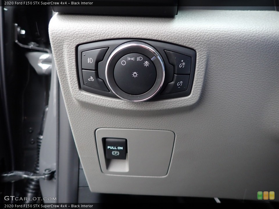 Black Interior Controls for the 2020 Ford F150 STX SuperCrew 4x4 #137387038