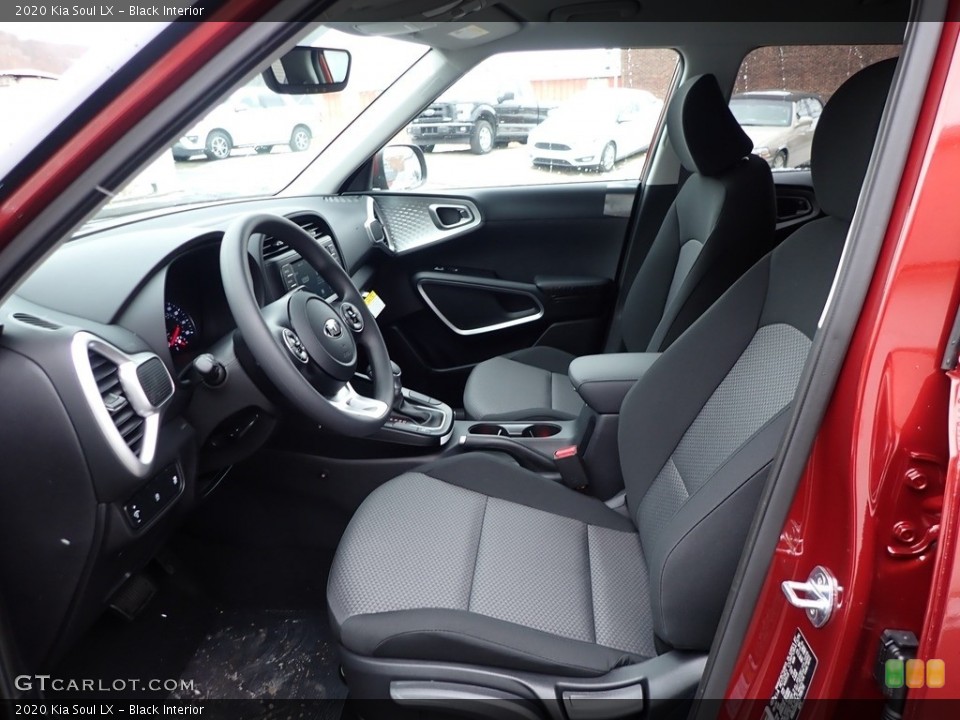 Black Interior Front Seat for the 2020 Kia Soul LX #137387398