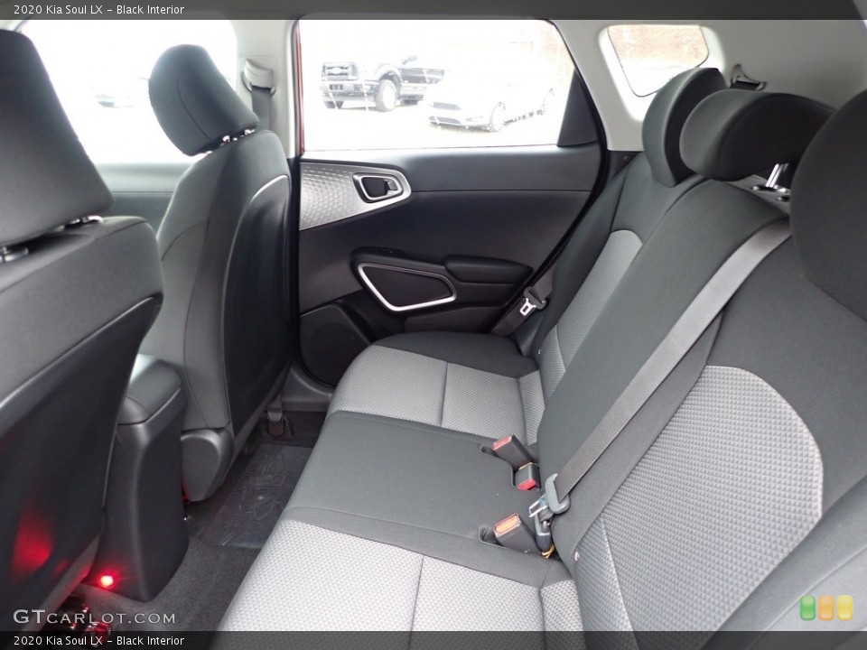 Black Interior Rear Seat for the 2020 Kia Soul LX #137387422