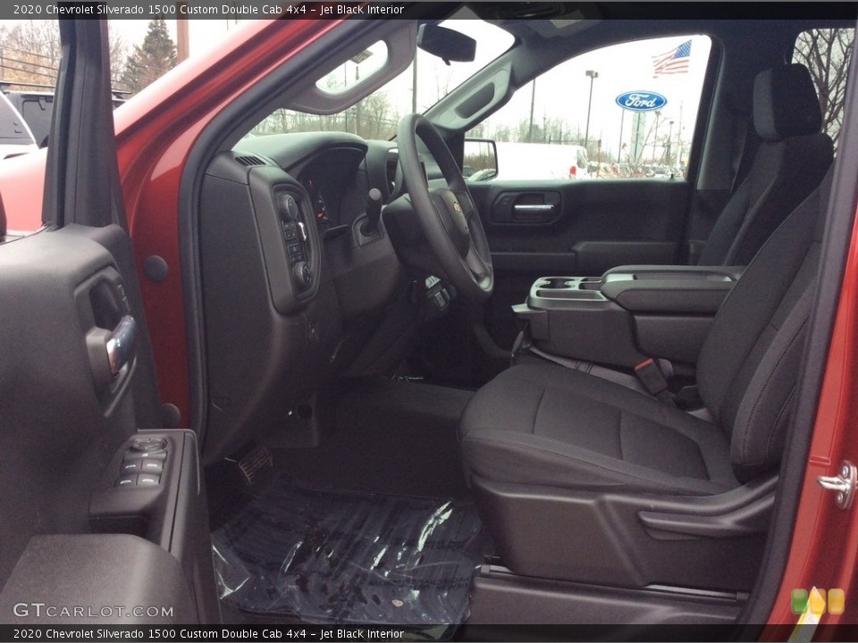 Jet Black Interior Front Seat for the 2020 Chevrolet Silverado 1500 Custom Double Cab 4x4 #137387965