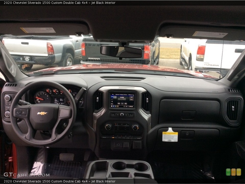 Jet Black Interior Dashboard for the 2020 Chevrolet Silverado 1500 Custom Double Cab 4x4 #137387986