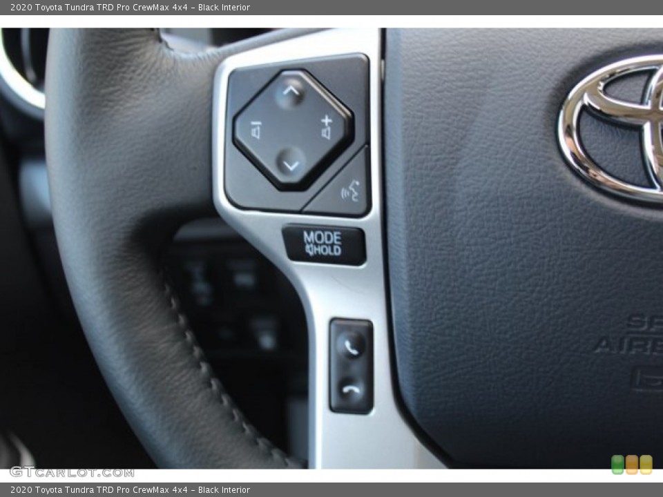 Black Interior Steering Wheel for the 2020 Toyota Tundra TRD Pro CrewMax 4x4 #137396041
