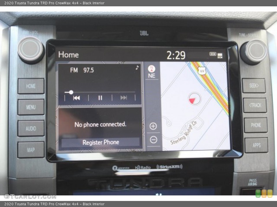 Black Interior Navigation for the 2020 Toyota Tundra TRD Pro CrewMax 4x4 #137396068