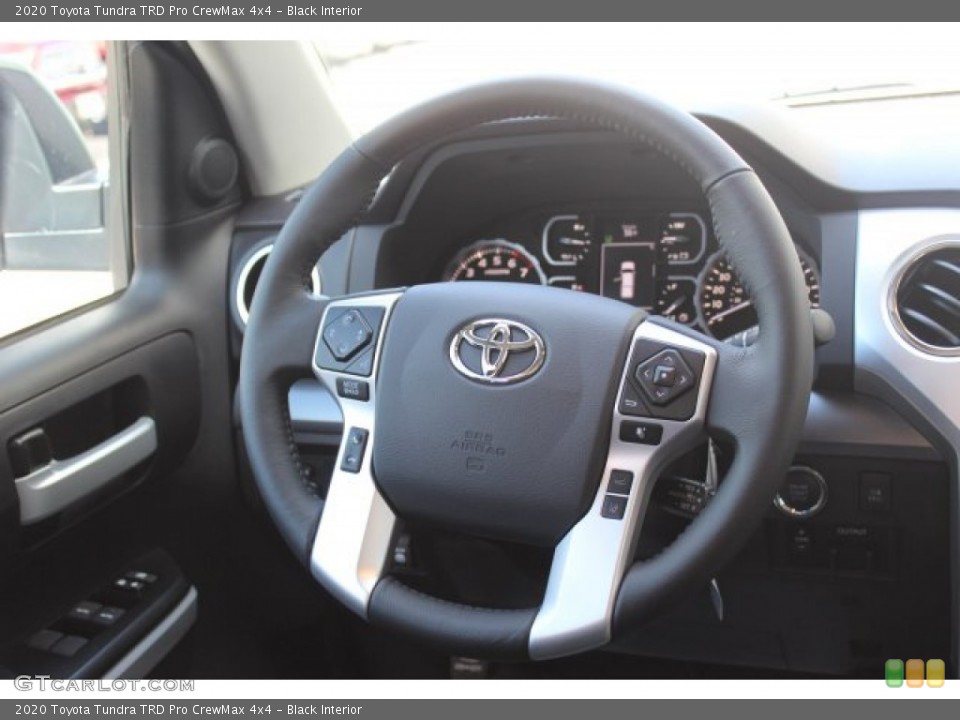Black Interior Steering Wheel for the 2020 Toyota Tundra TRD Pro CrewMax 4x4 #137396134