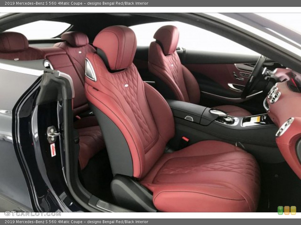 designo Bengal Red/Black Interior Photo for the 2019 Mercedes-Benz S 560 4Matic Coupe #137396904