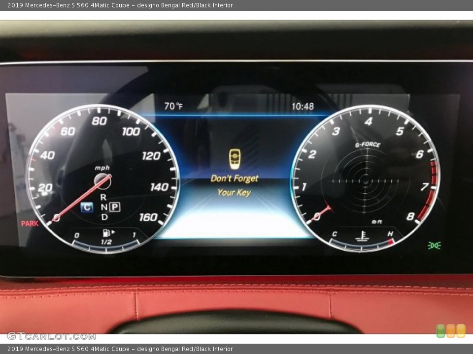 designo Bengal Red/Black Interior Gauges for the 2019 Mercedes-Benz S 560 4Matic Coupe #137397198