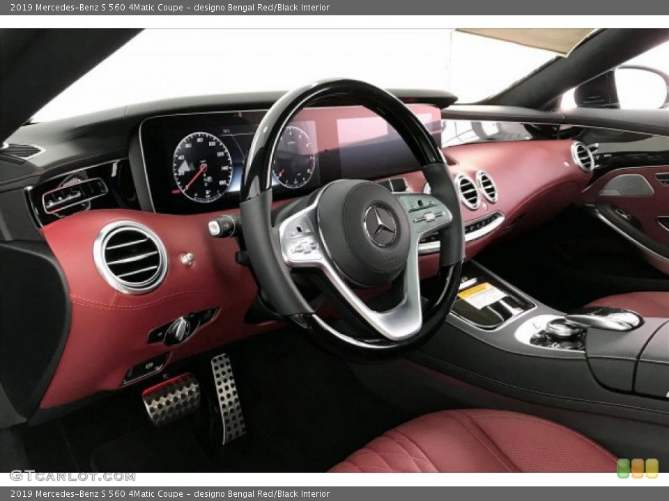 designo Bengal Red/Black 2019 Mercedes-Benz S Interiors