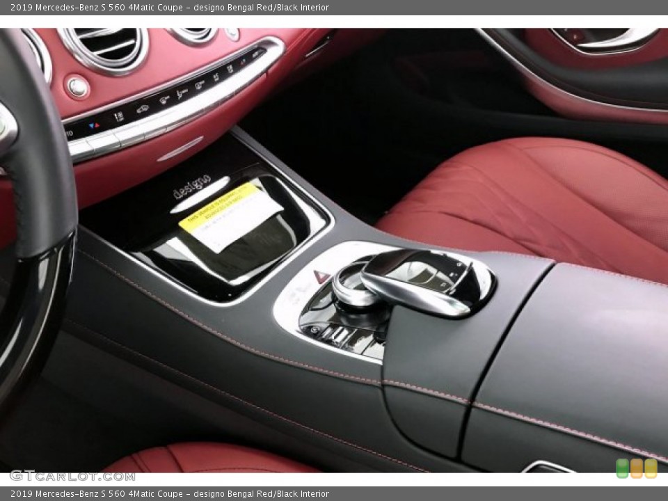 designo Bengal Red/Black Interior Controls for the 2019 Mercedes-Benz S 560 4Matic Coupe #137397258