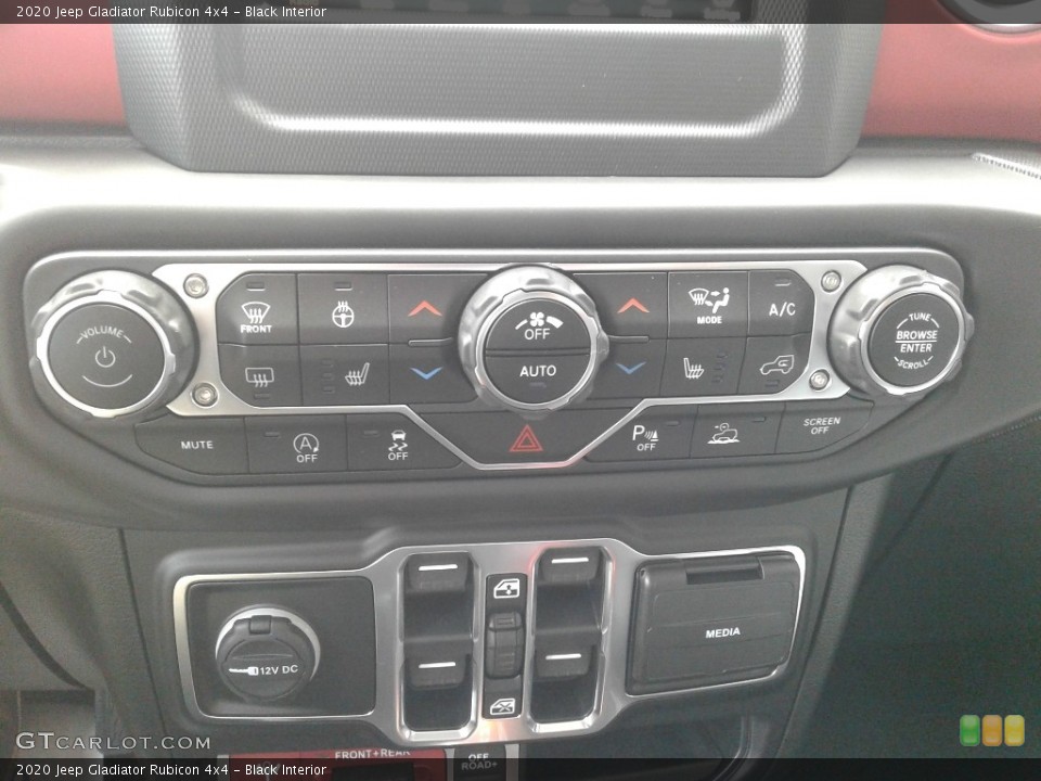 Black Interior Controls for the 2020 Jeep Gladiator Rubicon 4x4 #137399139