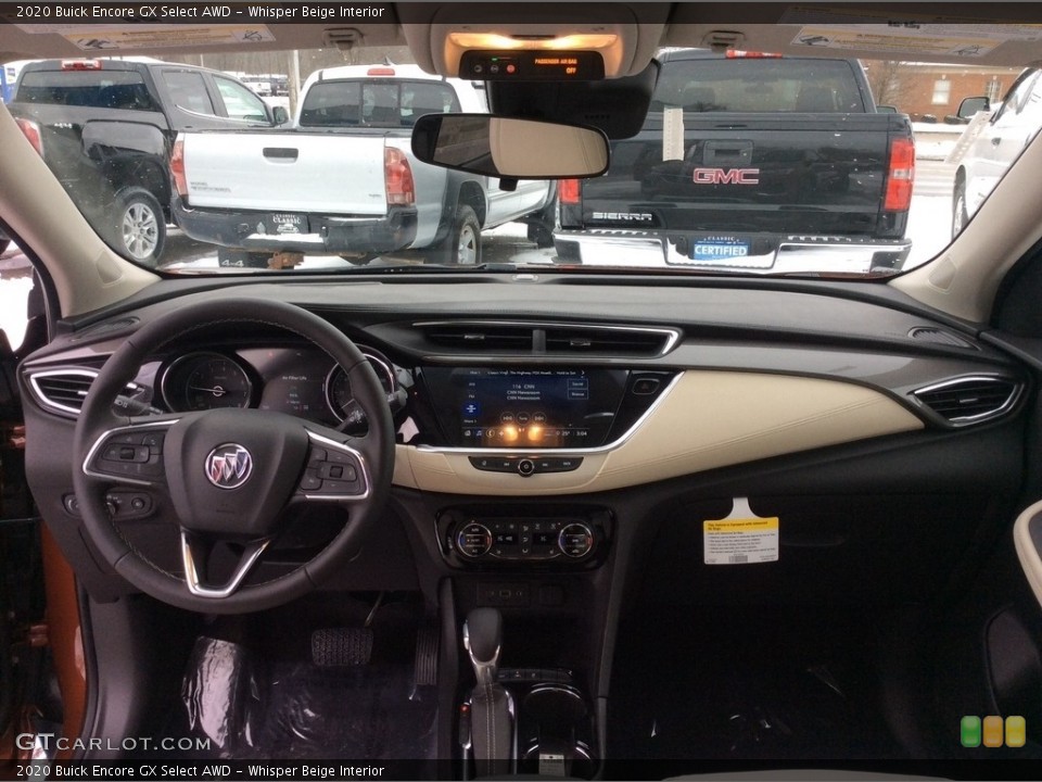 Whisper Beige Interior Dashboard for the 2020 Buick Encore GX Select AWD #137402220