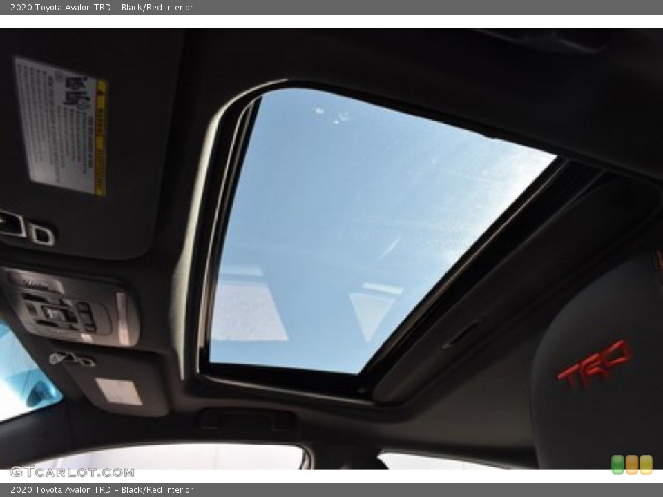 Black/Red Interior Sunroof for the 2020 Toyota Avalon TRD #137422597