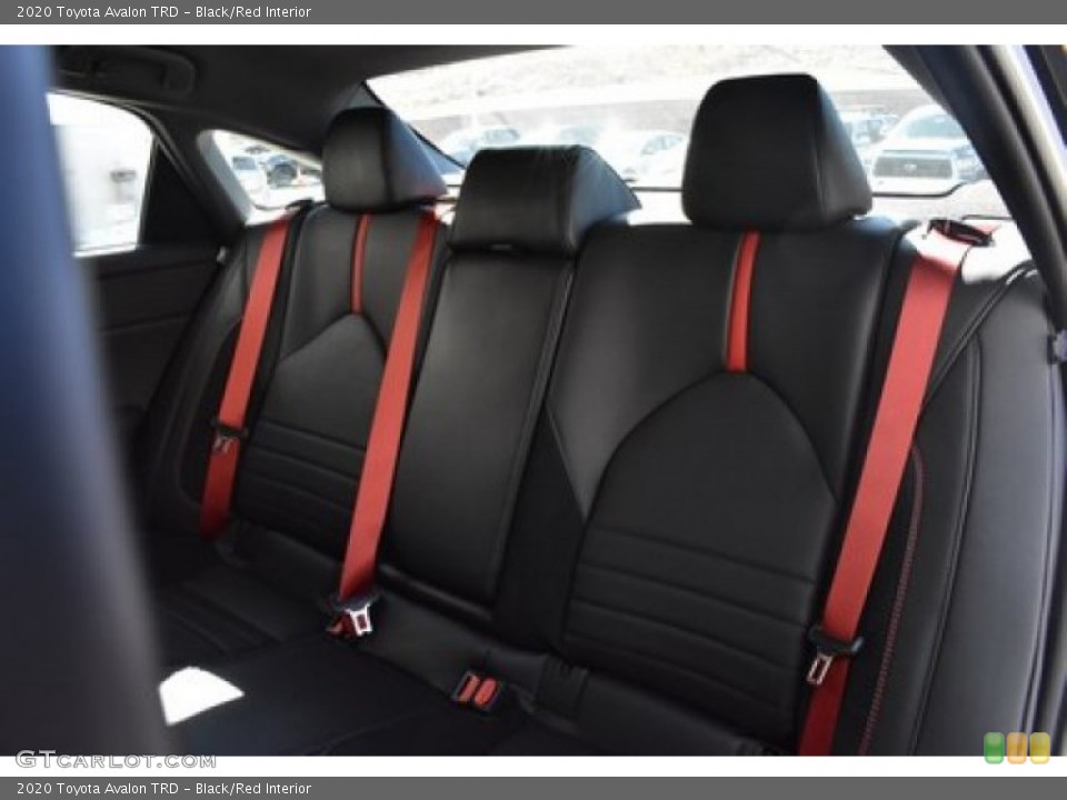 Black/Red Interior Rear Seat for the 2020 Toyota Avalon TRD #137422627