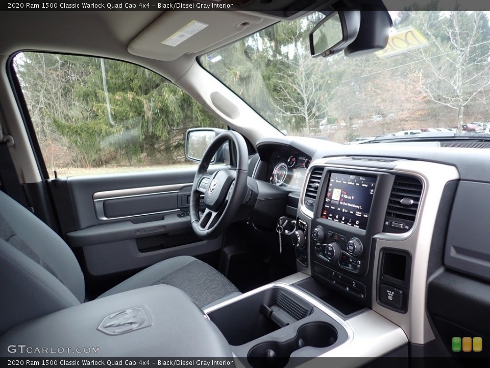 Black/Diesel Gray Interior Dashboard for the 2020 Ram 1500 Classic Warlock Quad Cab 4x4 #137424129