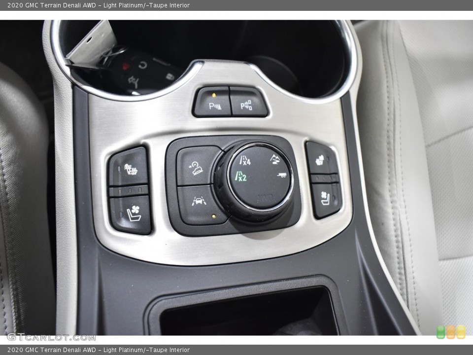 Light Platinum/­Taupe Interior Controls for the 2020 GMC Terrain Denali AWD #137424805