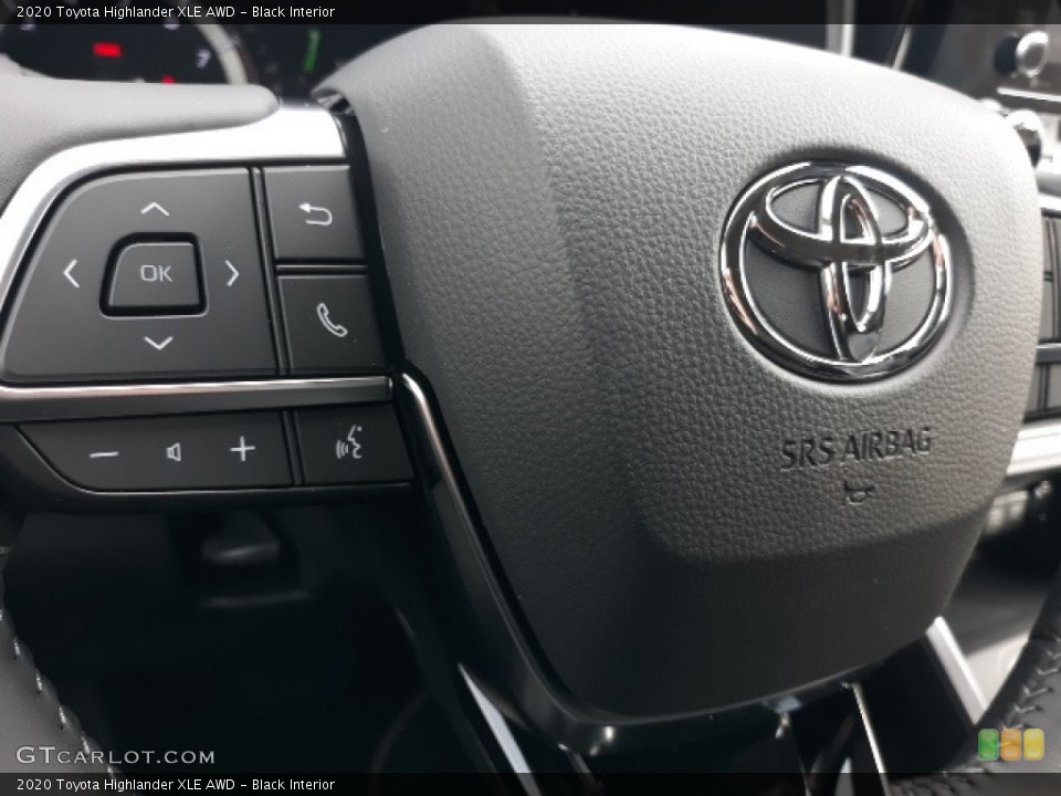 Black Interior Steering Wheel for the 2020 Toyota Highlander XLE AWD #137425933