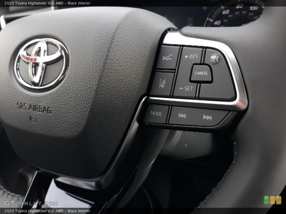 Black Interior Steering Wheel for the 2020 Toyota Highlander XLE AWD #137425954